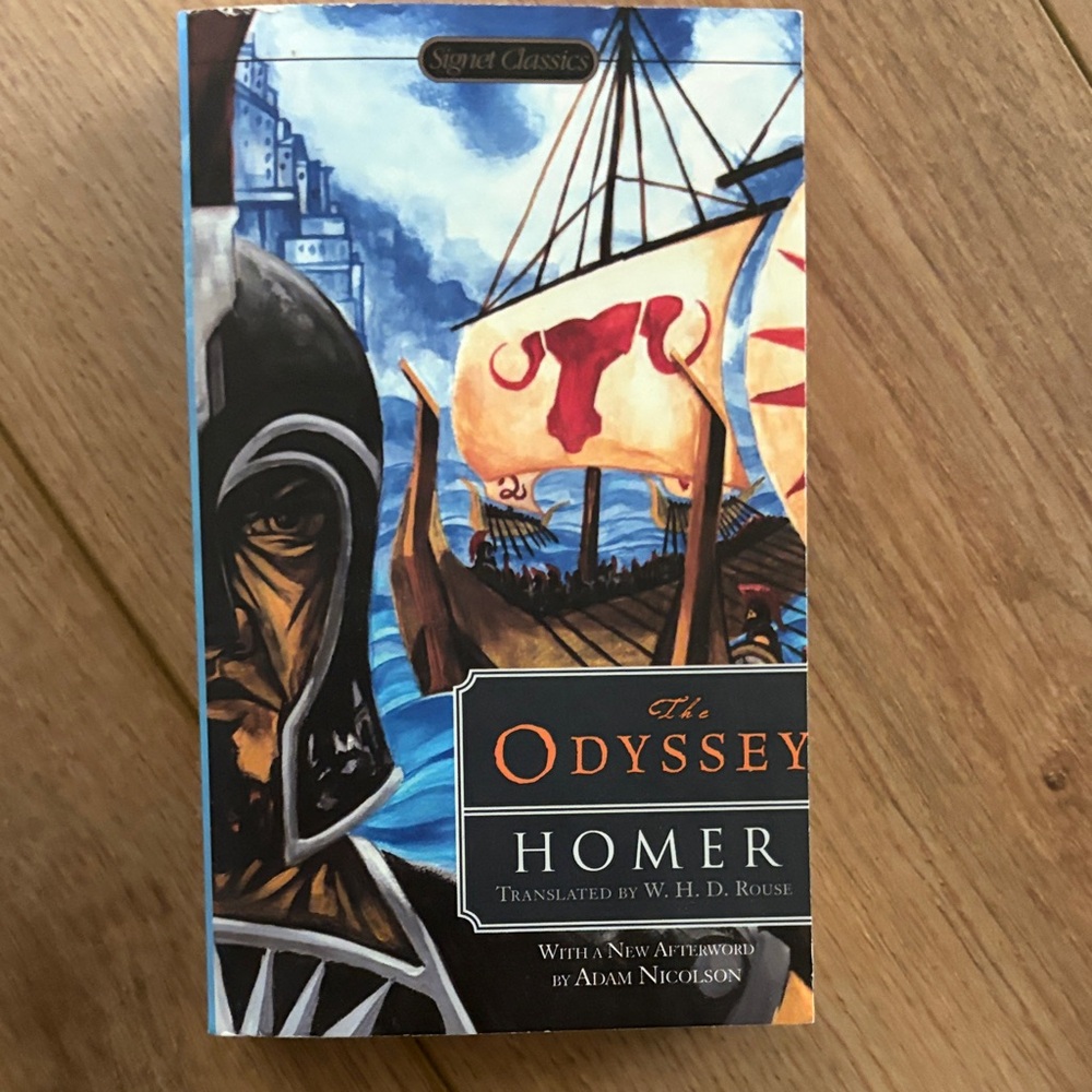 The Odyssey by Homer - Blue and Orange Cover